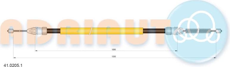 Cable Pull, parking brake 41.0205.1