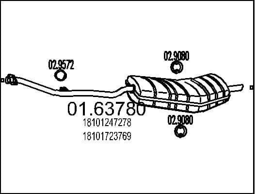 Rear Muffler 01.63780