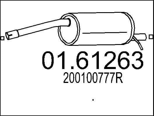 Rear Muffler 01.61263