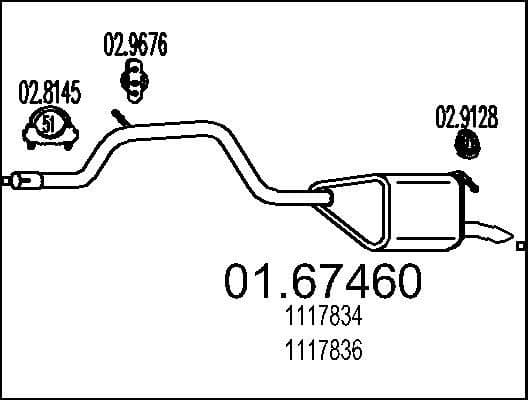 Rear Muffler 01.67460