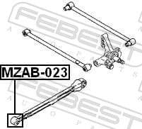 Mounting, control/trailing arm MZAB-023 - image 2
