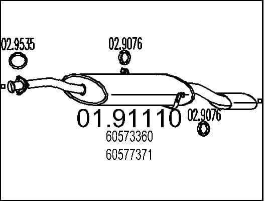 Rear Muffler 01.91110