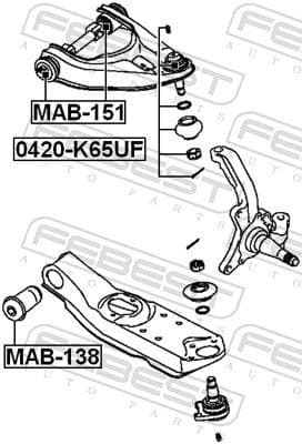 Ball Joint 0420-K65UF - image 2