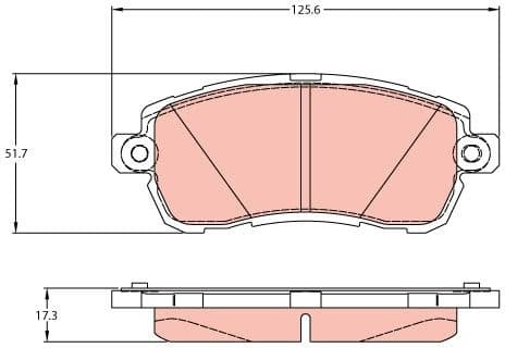 Brake Pad Set, disc brake GDB2176 - image 2
