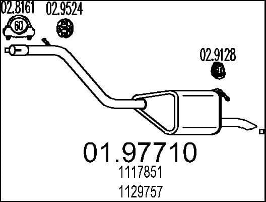 Rear Muffler 01.97710