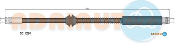 Brake hose rear 55.1294