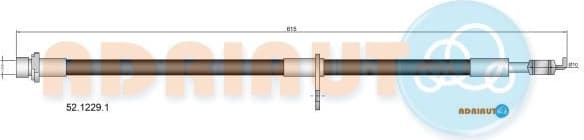 Brake hose front 52.1229.1