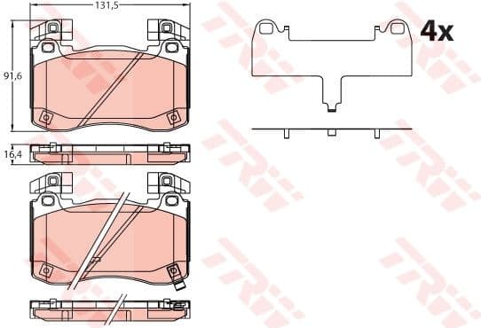 Brake Pad Set, disc brake GDB2254 - image 2