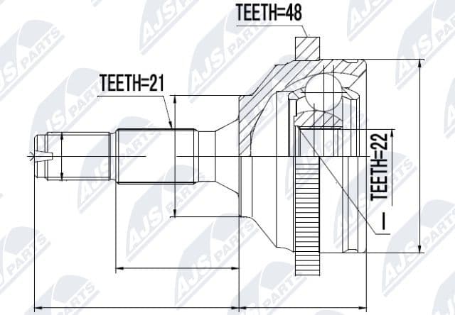 Joint Kit, drive shaft NPZ-PE-020