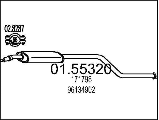 Centre Muffler 01.55320