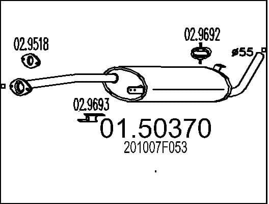 Centre Muffler 01.50370
