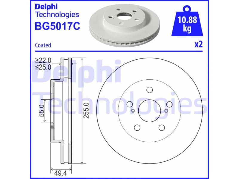 Brake Disc BG5017C