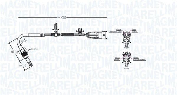 Sensor, exhaust gas temperature 172000221010 - image 2