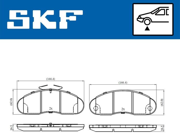 Brake Pad Set, disc brake VKBP80526