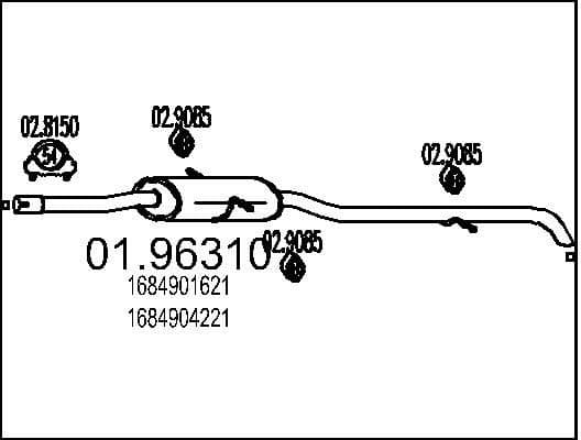 Rear Muffler 01.96310