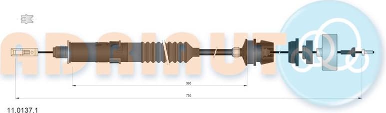 Cable Pull, clutch control 11.0137.1