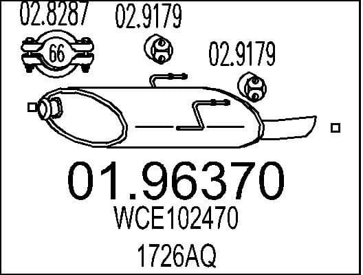 Rear Muffler 01.96370