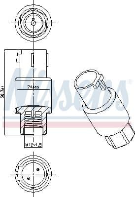 Pressure Switch, air conditioning ** FIRST FIT ** 301001