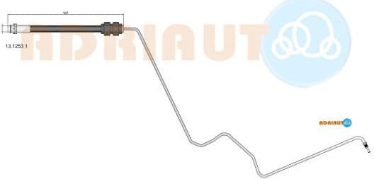 Brake hose rear 13.1253.1