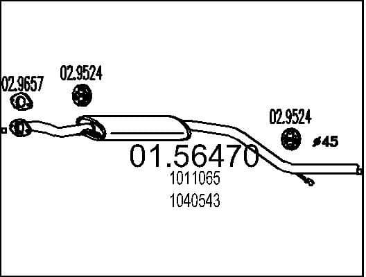 Centre Muffler 01.56470