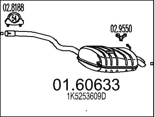 Rear Muffler 01.60633