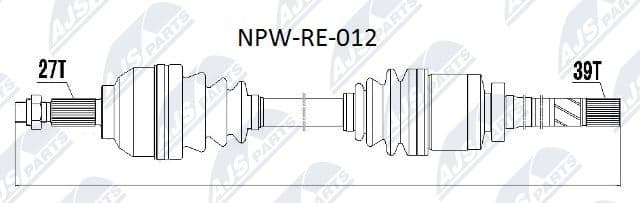 Drive Shaft NPW-RE-012