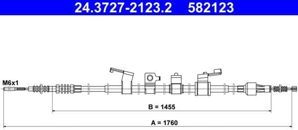 Cable Pull, parking brake 24372721232