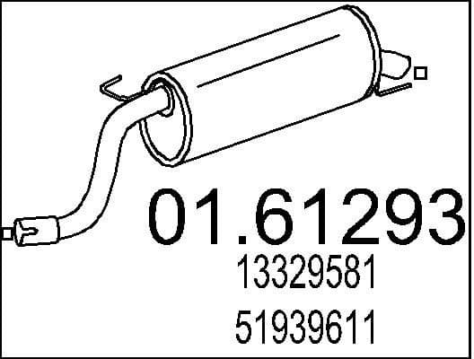Rear Muffler 01.61293