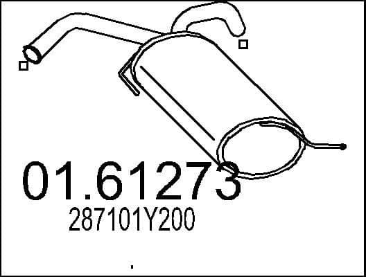 Rear Muffler 01.61273
