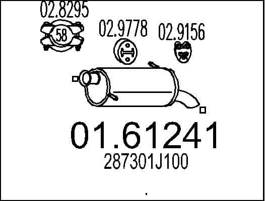 Rear Muffler 01.61241