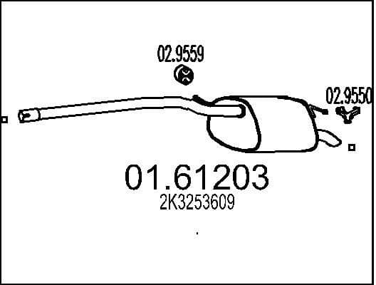 Rear Muffler 01.61203