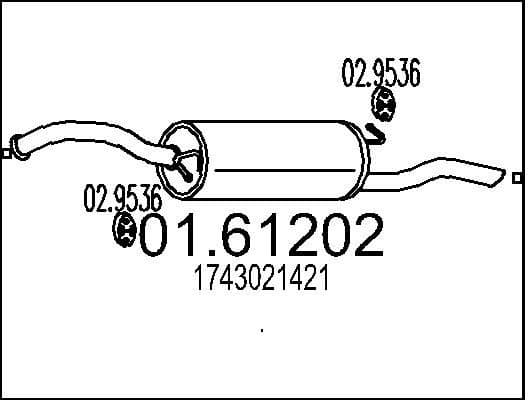 Rear Muffler 01.61202