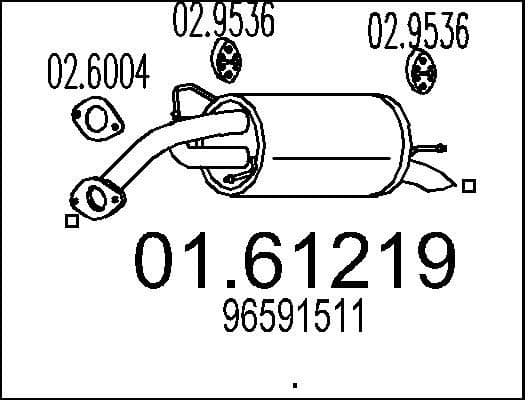 Rear Muffler 01.61219