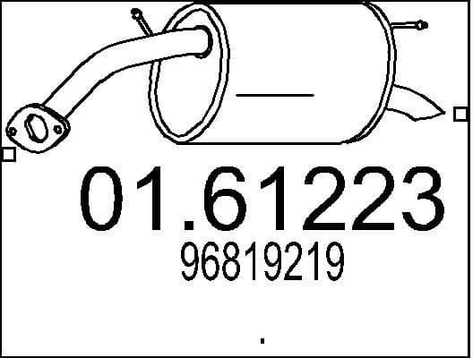 Rear Muffler 01.61223