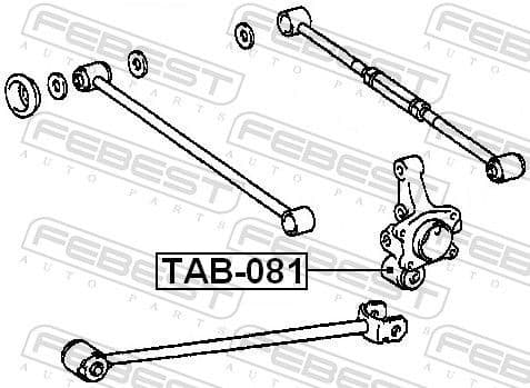 Mounting, control/trailing arm TAB-081 - image 2