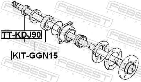 Bearing, drive shaft KIT-GGN15 - image 2