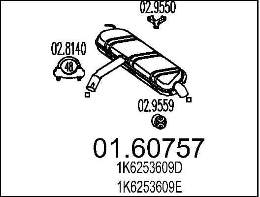 Rear Muffler 01.60757