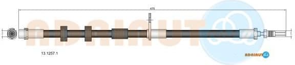 Brake hose front 13.1257.1