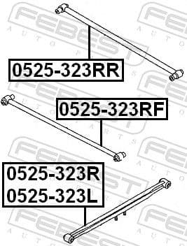 Control/Trailing Arm, wheel suspension 0525-323R - image 2
