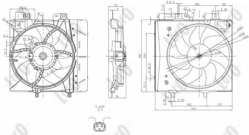 Fan, engine cooling LORO 009-014-0007 - image 4