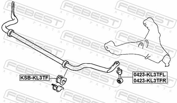 Mounting, stabiliser bar MSB-KL3TF - image 2