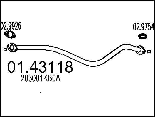 Exhaust Pipe 01.43118