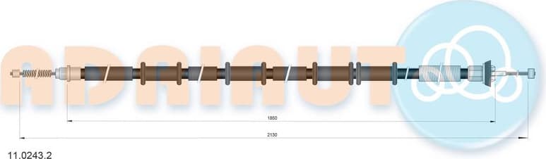 Cable Pull, parking brake 11.0243.2