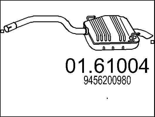 Rear Muffler 01.61004