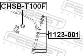Link/Coupling Rod, stabiliser bar 1123-001 - image 2