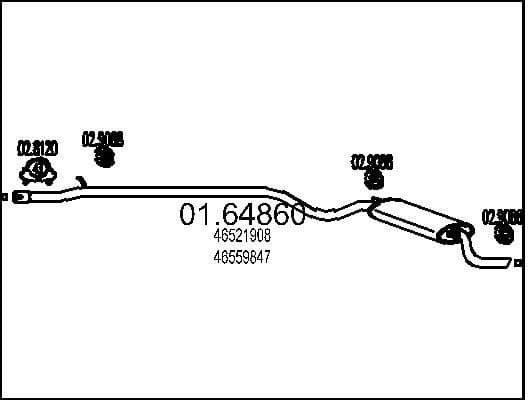 Rear Muffler 01.64860
