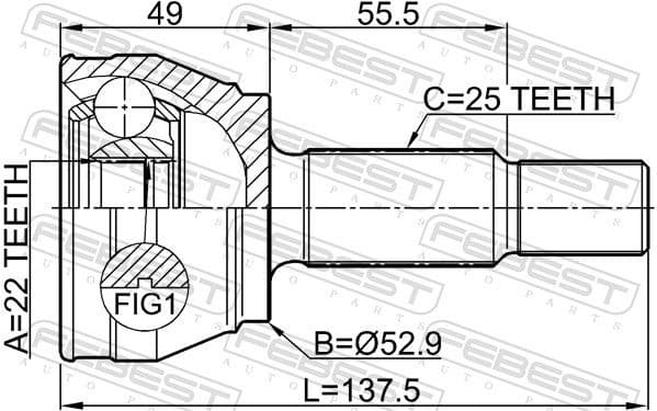 Joint Kit, drive shaft 2110-FIE - image 2