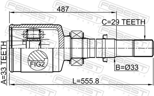 Joint Kit, drive shaft 0211-T31MTRH