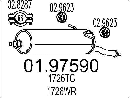 Rear Muffler 01.97590