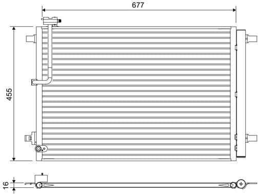 Condenser, air conditioning 822657